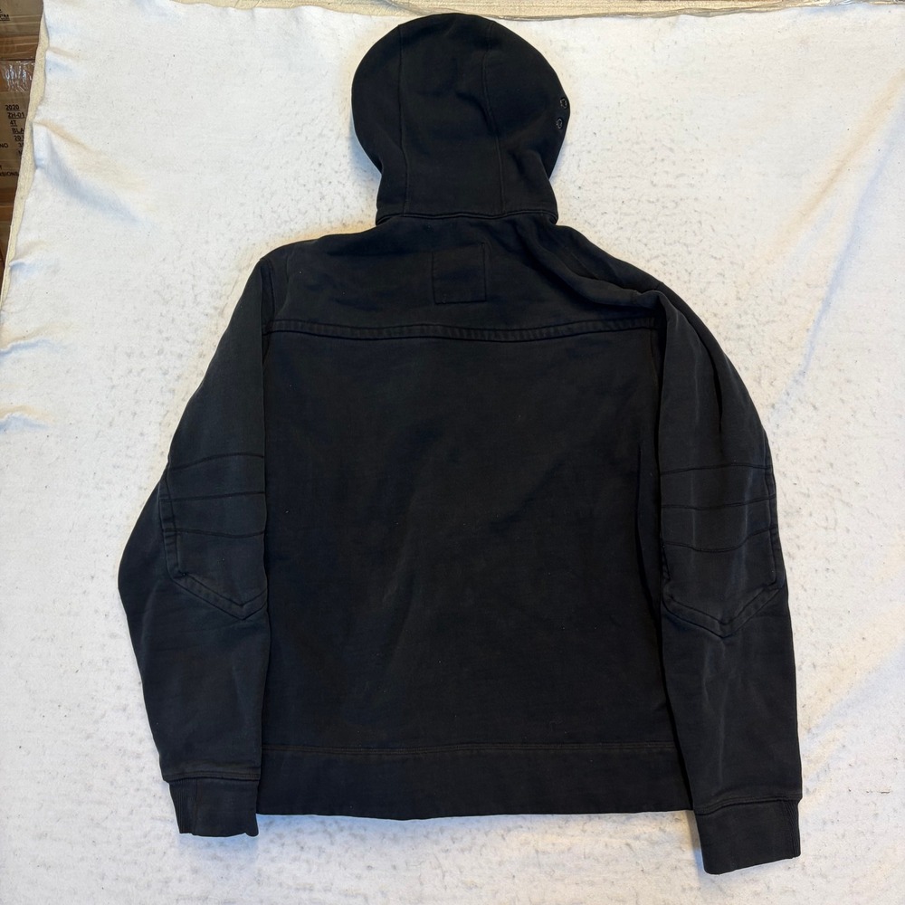 Lululemon Kung Fu Jacket Mens XL Black Full Zip Hoodie Moto Style Ribbed - Picture 2 of 5
